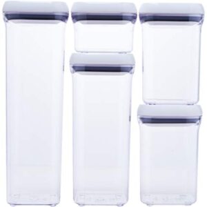 OXO Good Grips 5-Piece Airtight POP Container Set,White