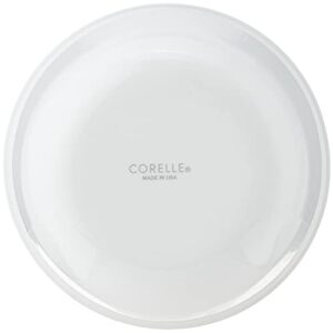 Corelle Vitrelle 28-Oz Bowl, Triple Layer Glass and Chip Resistant, Easy-to-Clean, Lightweight Round Bowl, Red Rim Band