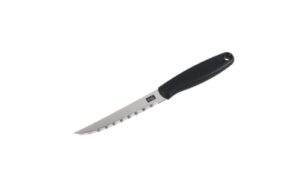 goodcook 4.5-inch serrated utility knife, silver/black