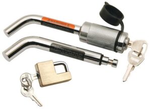 reese towpower 7006100 chromed steel dual bent pin receiver lock