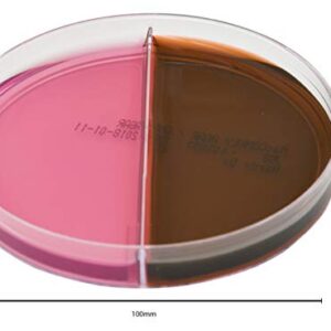 MacConkey/EMB (Eosin Methylene Blue) Agar, 15x100mm Biplate, Order by The Package of 10, by Hardy Diagnostics