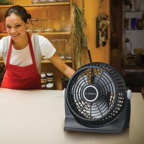 Lasko Breeze Machine Pivoting Floor/Table, 2-Speed, Black (507) Household Fans