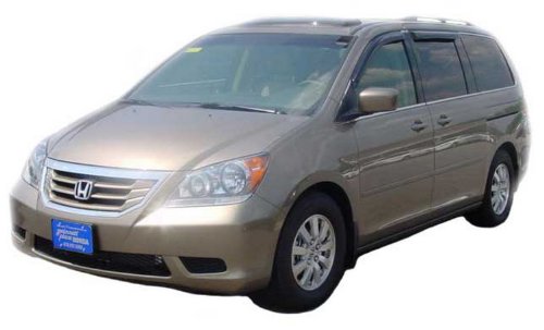 Auto Ventshade [AVS] Ventvisor / Rain Guards | Outside Mount, Smoke Color, 4 pc | 94083 | Fits 2008 - 2010 Honda Odyssey