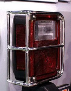 rampage euro taillight guards | pair, steel, stainless | 88460 | fits 2007 – 2018 jeep wrangler jk