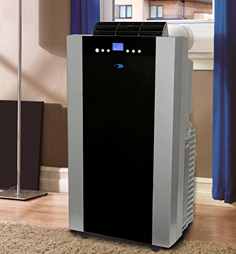 Whynter ARC-14S 14,000 BTU Dual Hose Portable Air Conditioner with Dehumidifier and Fan for Rooms Up to 500 Square Feet, Includes Activated Carbon Filter & Storage Bag, Platinum/Black, AC Unit Only