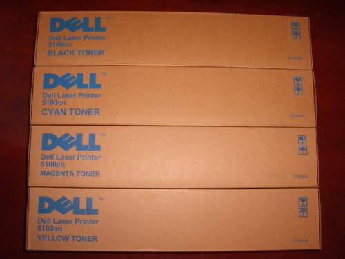 Genuine Dell 5100cn Toner Set (BK/C/M/Y)