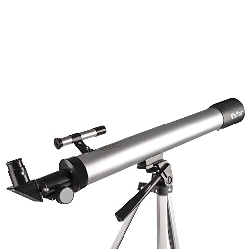 Vivitar TEL50600 60X/120X Telescope Refractor with Tripod (Black)