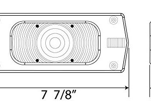 Optronics ST36RS Universal Mount Combination Tail Light, Passenger Side