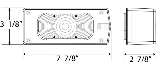 Optronics ST36RS Universal Mount Combination Tail Light, Passenger Side