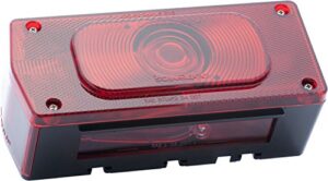optronics st37rs st-37rs tail light with license light, red