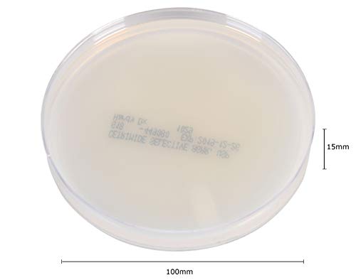 Cetrimide Select Agar, for The Cultivation and Isolation of Pseudomonas, USP, 26ml Deep Fill, 15x100mm Plate, Order by The Package of 10, by Hardy Diagnostics