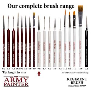 The Army Painter Wargamer: Regiment - Rotmarder Sable Miniature Paint Brush Set Rotmarder - Fine Detail Paint Brush, Basecoat Brush for Wargames, Paint Brushes for Miniature Painting & Paint Sets