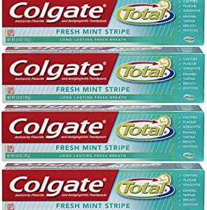 Colgate Total Fresh Mint Stripe Gel Toothpaste - 6 ounce (6 Pack)