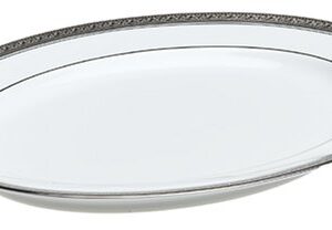 Noritake Crestwood Platinum 14-Inch Medium Oval Serving Platter