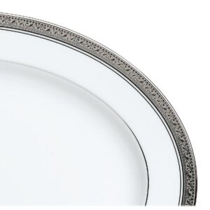 Noritake Crestwood Platinum 14-Inch Medium Oval Serving Platter