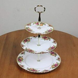 Royal Albert Old Country Roses Three-Tier Cake Stand, 11.5", Multi