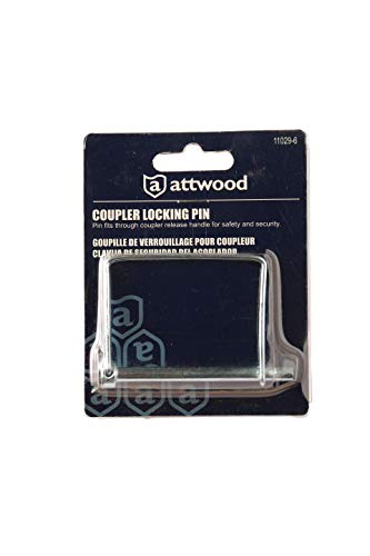 Attwood 11029-6 Zinc-Plated Steel Boat Trailer Safety Coupler Locking Pin