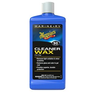 meguiar’s m5032 marine/rv one step cleaner wax – 32 oz bottle