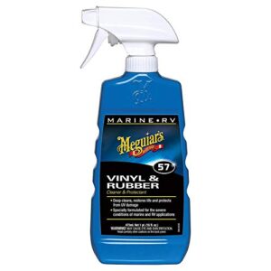 meguiar’s m5716sp marine/rv vinyl & rubber cleaner & protectant – 16 oz spray bottle