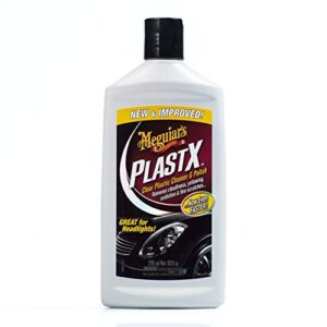 Meguiar's G12310 PlastX Clear Plastic Cleaner & Polish - 10 Fluid Ounces