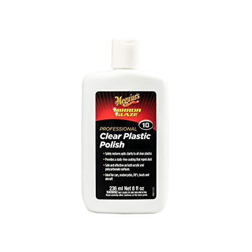 Meguiar's M1008 M10 Mirror Glaze Clear Plastic Polish - 8 Oz Bottle