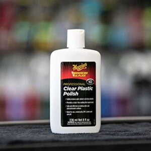 Meguiar's M1008 M10 Mirror Glaze Clear Plastic Polish - 8 Oz Bottle