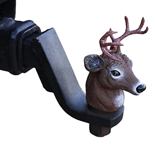 Rivers Edge Products Trailer Ball Cover, 1 7/8 to 2-Inch Trailer Hitch Ball Cover, Hunting Tow Ball Protector, Funny Towing, Trailer, Truck, or RV Accessories, Deer