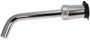 trimax deluxe 5/8″ dia. key bent pin receiver lock, 3-1/2″ span tr200, clam packaging, chrome