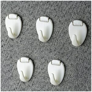 officemate cubicle hooks, white, set of 5 (30180)