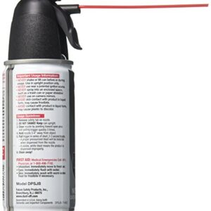 Falcon Dust, Off Compressed Gas (152a) Disposable Cleaning Duster, 1, Count, 3.5 oz Can (DPSJB),Black