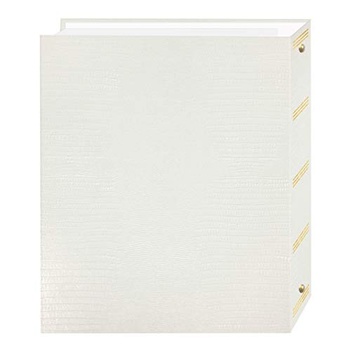 Magnetic Self-Stick 3-Ring Photo Album 100 Pages (50 Sheets), White