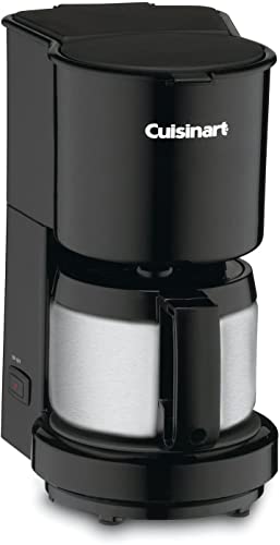 Cuisinart 4 Cup w/Stainless-Steel Carafe Coffeemaker, Black