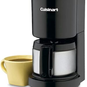 Cuisinart 4 Cup w/Stainless-Steel Carafe Coffeemaker, Black