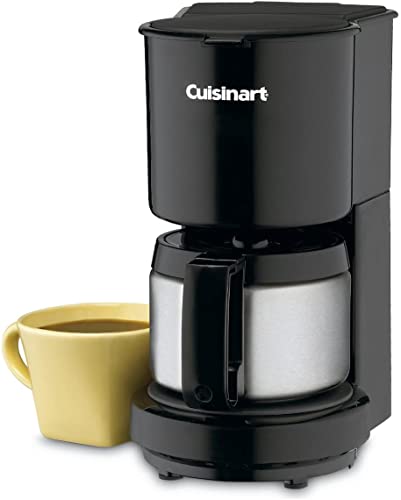 Cuisinart 4 Cup w/Stainless-Steel Carafe Coffeemaker, Black