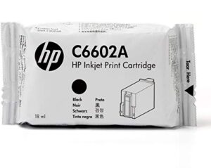 hp black reduced height original ink cartridge (c6602a)