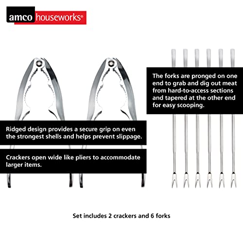 Amco Seafood Tool Set, 1 EA, Silver