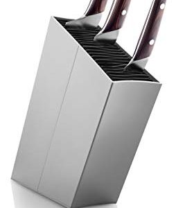 EVA SOLO | Angled Aluminum Knife Stand | Holds up to 40 knives (Sold Separatly) | Easy to Clean | Danish Design, Functionality & Quality | Silver