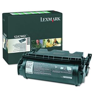 lexmark 12a7462 high-yield toner, 21000 page-yield, black
