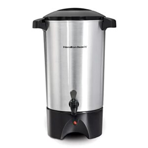 hamilton beach 45 cup coffee urn and hot beverage dispenser, silver