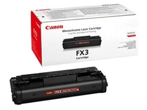 canon fx3 laser toner cartridge, black – in retail packaging