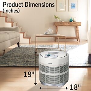 Honeywell 50250-S True HEPA Air Purifier, 390 sq. ft, White