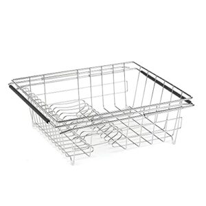 Polder 6216-75RM in-Sink/Over-Sink Stainless Steel Dish Rack, 13.75" x 11.5" x 5"