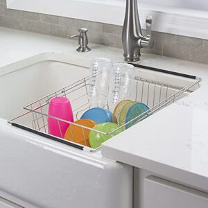 Polder 6216-75RM in-Sink/Over-Sink Stainless Steel Dish Rack, 13.75" x 11.5" x 5"