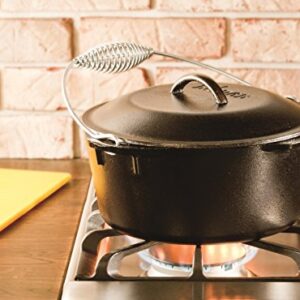 Lodge L8DO3 Cast Iron Dutch Oven, Pre-Seasoned, 5-Quart