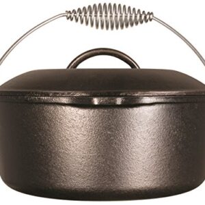 Lodge L8DO3 Cast Iron Dutch Oven, Pre-Seasoned, 5-Quart