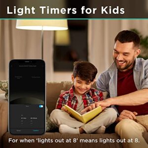 iHome Spectra Smart White Lights, 1100 Lumens 10W, 75W Equivalent, A19 E26 Tunable and Dimmable WiFi Smart Bulb, No Hub Required, Works with Alexa and Google Home, 4 Pack