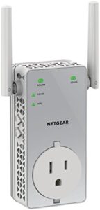 netgear ac750 wi-fi range extender + extra outlet (ex3800-100nas)