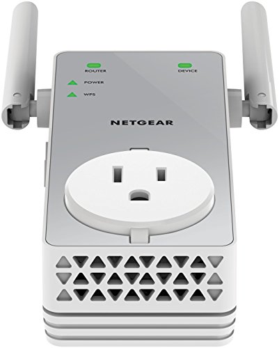 NETGEAR AC750 Wi-Fi Range Extender + Extra Outlet (EX3800-100NAS)