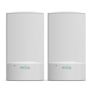 milo 2.0 two-pack wifi range extenders – whole home distributed wifi, baselink network technology, hybrid mesh technology, increase wifi coverage area up to 2,500 sq. ft.