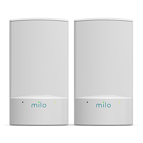 milo 2.0 Two-Pack WiFi Range Extenders - Whole Home Distributed WiFi, BaseLink Network Technology, Hybrid Mesh Technology, Increase WiFi Coverage Area up to 2,500 Sq. Ft.